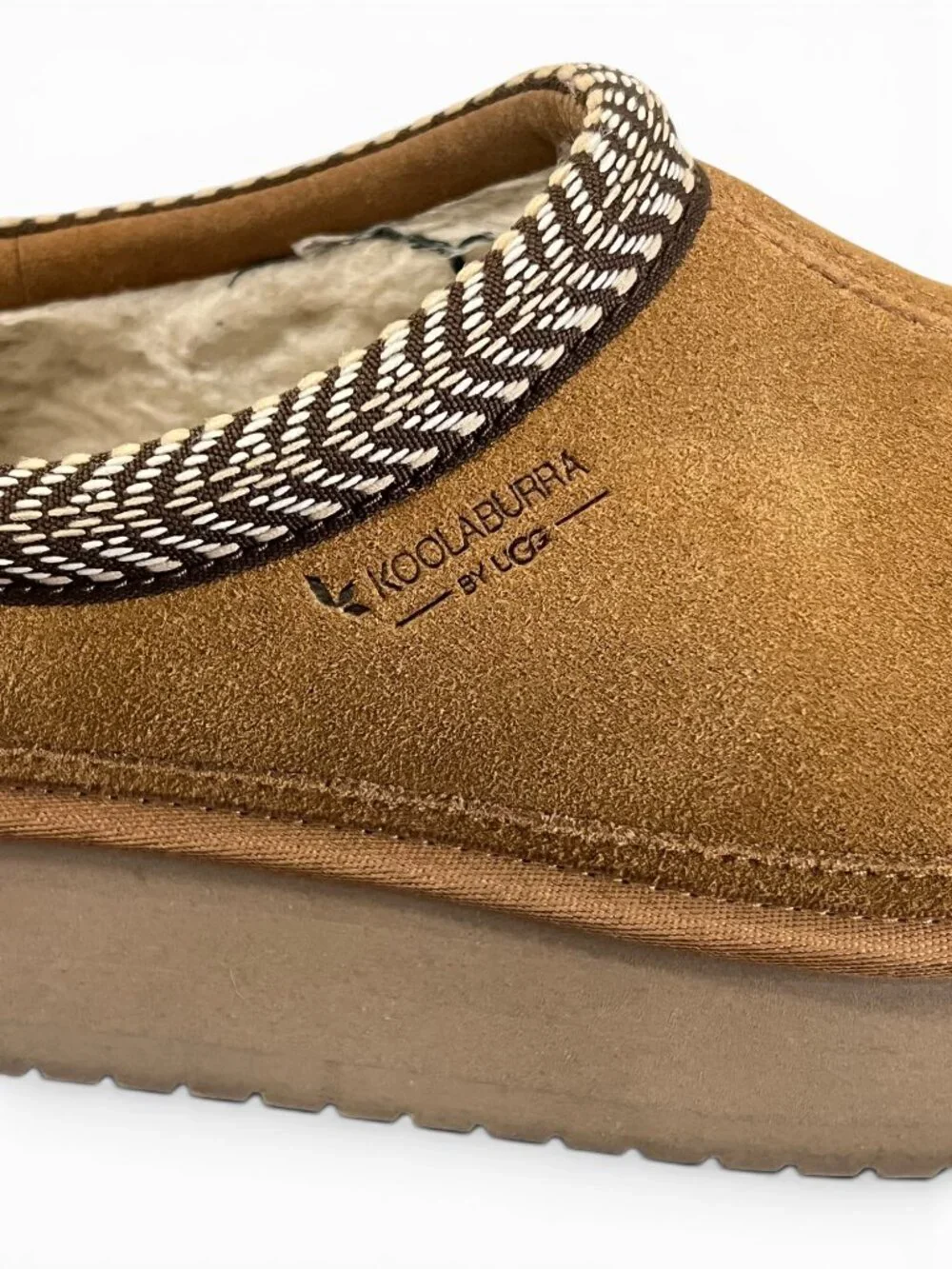 Koolaburra By UGG Womens Burre Platform Suede Slip-On Shoes Chestnut Size 7
